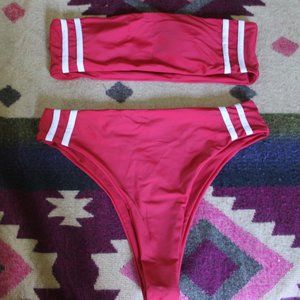 Zaful Red Bathing Suit